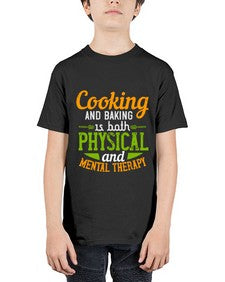 cooking and baking is both physical and mental therapy 127# - cooking - Youth Tee Unisex