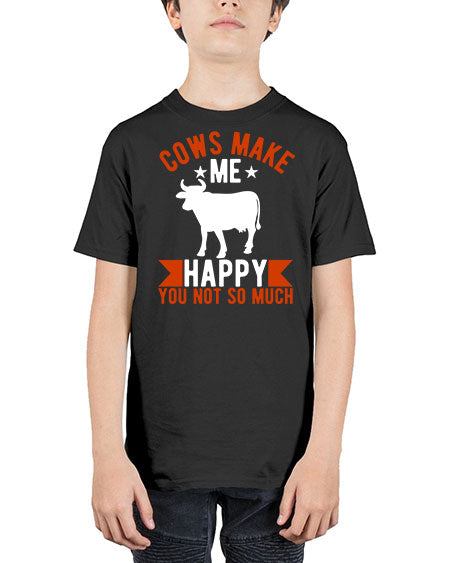 cows make me happy you not so much Style 5# - cow - Youth Tee Unisex