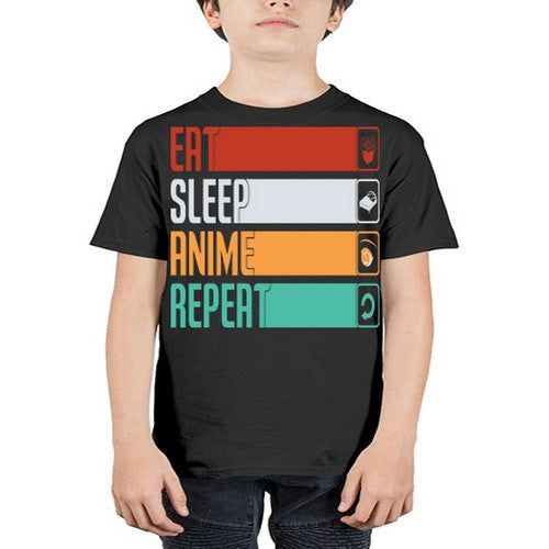 eat sleep anime repeat225# - anime - Youth Tee Unisex