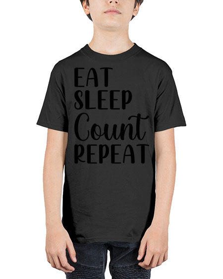 eat sleep count repeat 735# - pharmacist - Youth Tee Unisex