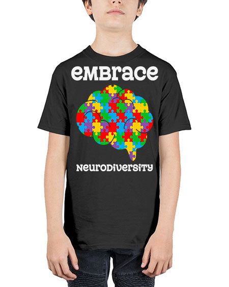 embrace neurodiversity autism awareness 87# - autism - Youth Tee Unisex