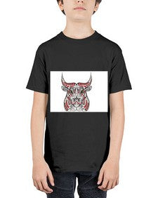 ethnic bull 418# - mandala - Youth Tee Unisex