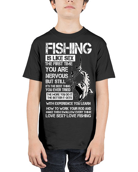 fishing 28# - shark-fish - Youth Tee Unisex