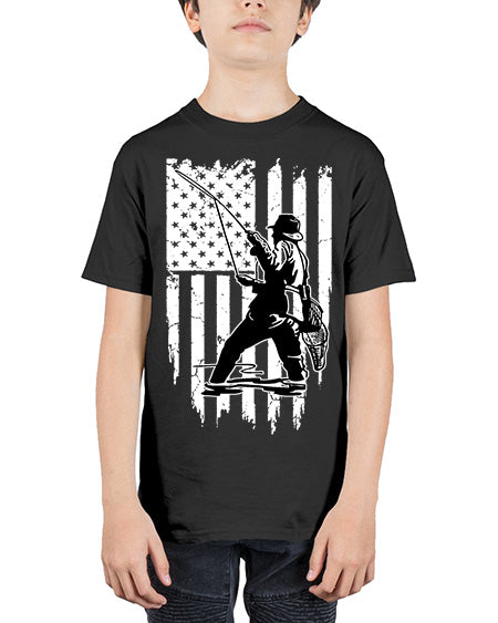 fishing 37# - shark-fish - Youth Tee Unisex