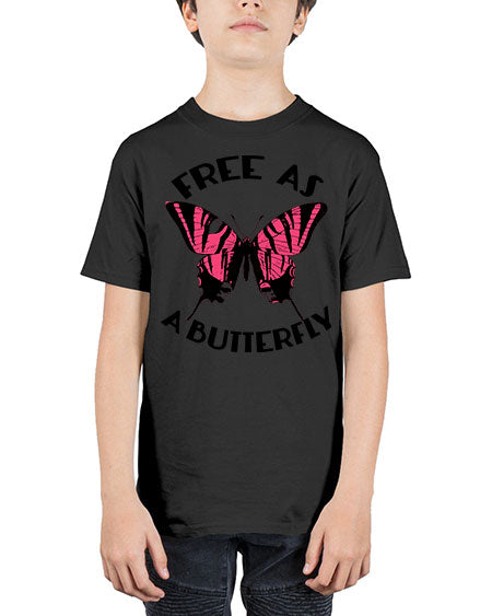 free as a butterfly - butterfly - Youth Tee Unisex