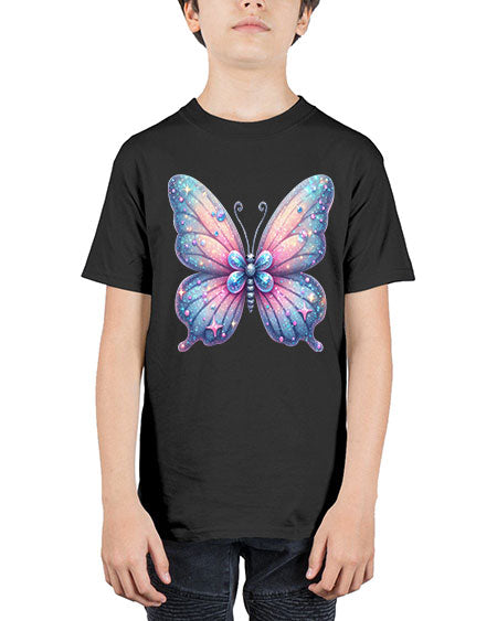 glitter butterfly 12# - butterfly - Youth Tee Unisex