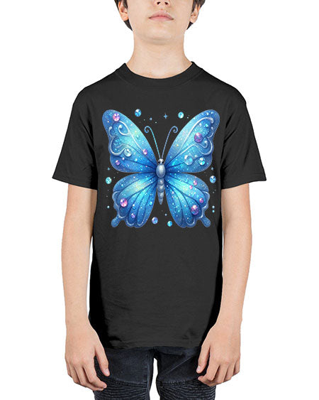 glitter butterfly 17# - butterfly - Youth Tee Unisex