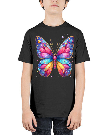 glitter butterfly 20# - butterfly - Youth Tee Unisex