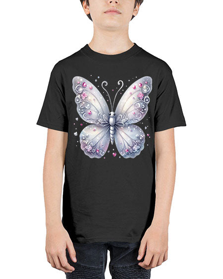 glitter butterfly 21# - butterfly - Youth Tee Unisex