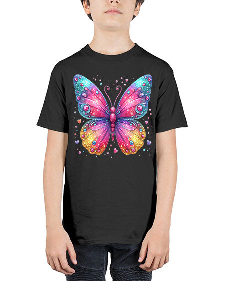 glitter butterfly 23# - butterfly - Youth Tee Unisex