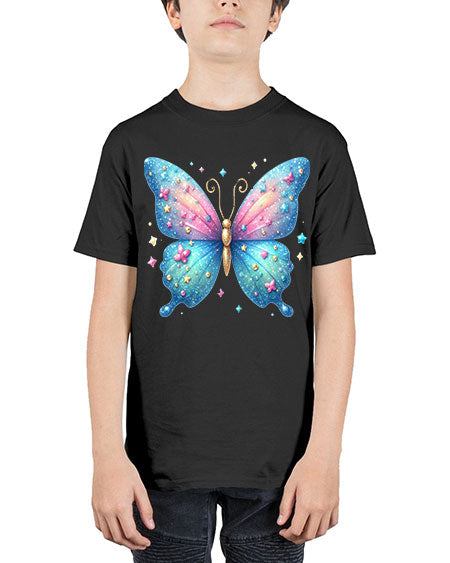 glitter butterfly 2# - butterfly - Youth Tee Unisex