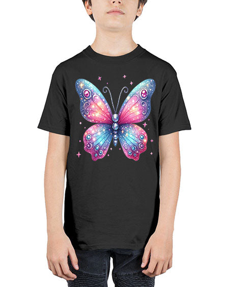 glitter butterfly 5# - butterfly - Youth Tee Unisex
