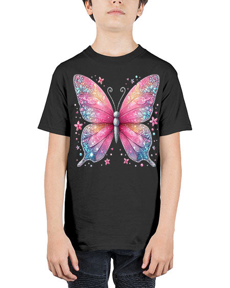glitter butterfly 8# - butterfly - Youth Tee Unisex