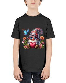 gnome with butterfly 17# - gnome - Youth Tee Unisex