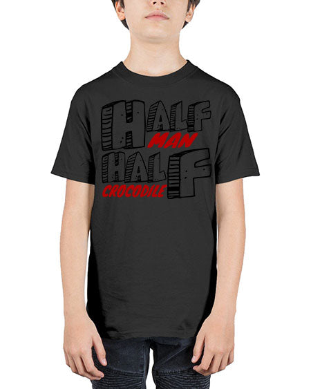 half man half crocodile - alligator - Youth Tee Unisex