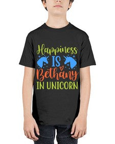 happiness is bethany in unicorn 165# - unicorn - Youth Tee Unisex