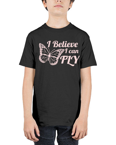 i believe i can fly  - butterfly - Youth Tee Unisex