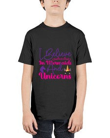 i believe in mermaids and unicorns 171# - unicorn - Youth Tee Unisex