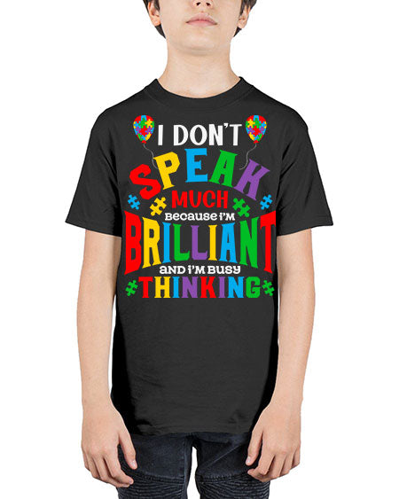 i dont speak much autism 91# - autism - Youth Tee Unisex