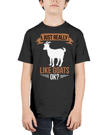 i just really like goats ok Style 3# - goat - Youth Tee Unisex