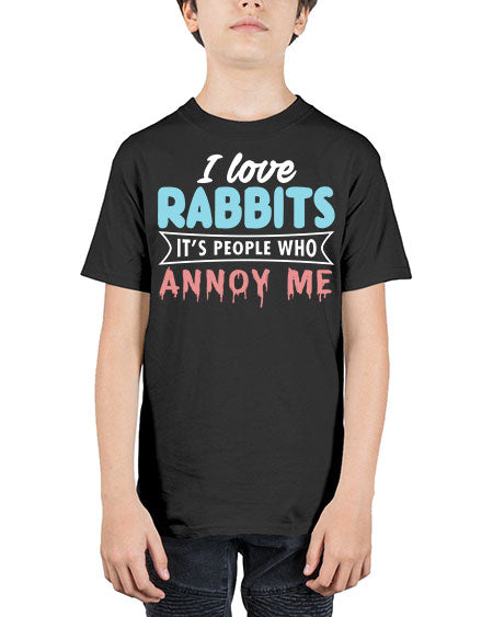 i love rabbits its people who annoy me - rabbit - Youth Tee Unisex
