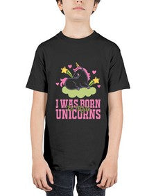 i was born to ride unicorns 207# - unicorn - Youth Tee Unisex