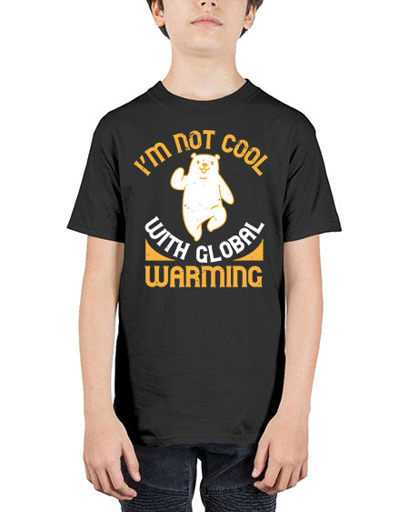 i’m not cool with global warming 155# - bears - animals - Youth Tee Unisex