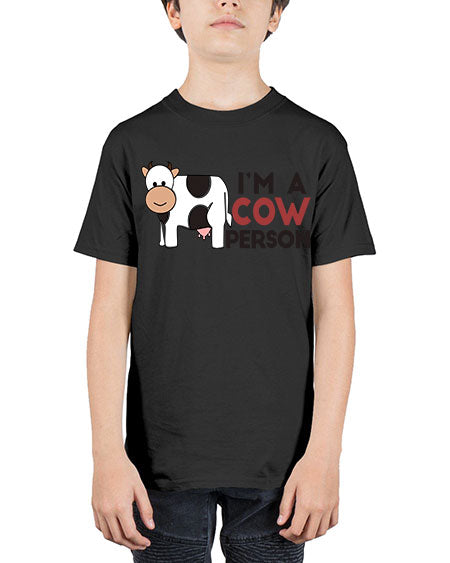 im a cow person - cow - Youth Tee Unisex