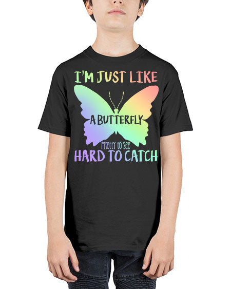 im just like a butterfly pretty to see - butterfly - Youth Tee Unisex