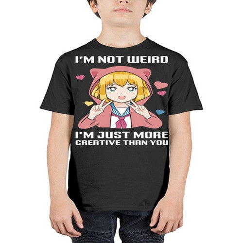 im not wierd im just more creative than you248# - anime - Youth Tee Unisex