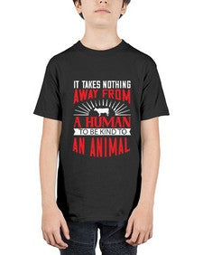 it takes nothing away from a human 283# - vegan - Youth Tee Unisex