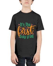 its the first day yall 395# - last day of school - Youth Tee Unisex