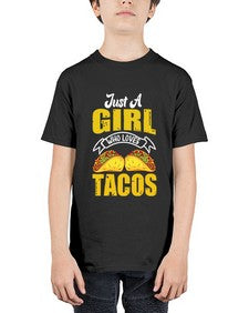 just a girl who loves tacos 1254# - tacos - Youth Tee Unisex
