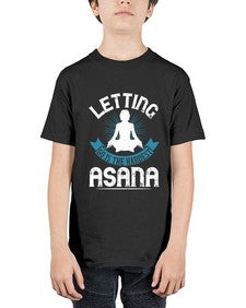 letting go is the hardest asana  407# - yoga - Youth Tee Unisex