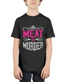 meat is murder 334# - vegan - Youth Tee Unisex