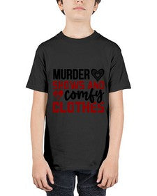 murder shows and comfy clothes 944# - true crime - Youth Tee Unisex