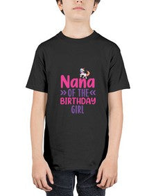 nana of the birthday girl 329# - unicorn - Youth Tee Unisex