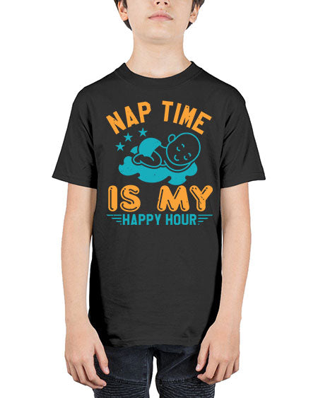 nap time is my happy hour Style 160# - baby shower - Youth Tee Unisex