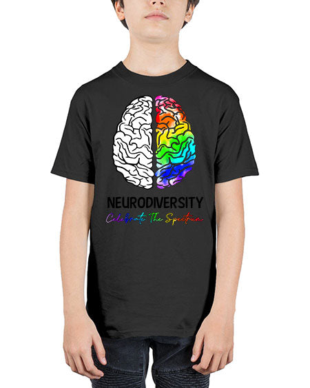 neurodiversity celebrate the specturm - autism - Youth Tee Unisex