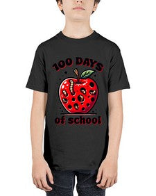 one hundred Days of School Apple 572# - one hundred days - Youth Tee Unisex