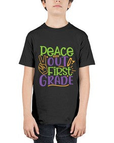 peace out first grade 624# - first grade - Youth Tee Unisex