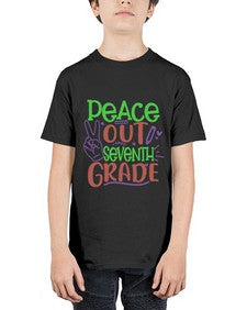 peace out seventh grade 644# - seventh grade - Youth Tee Unisex