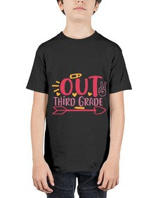 peace out third grade 647# - third grade - Youth Tee Unisex