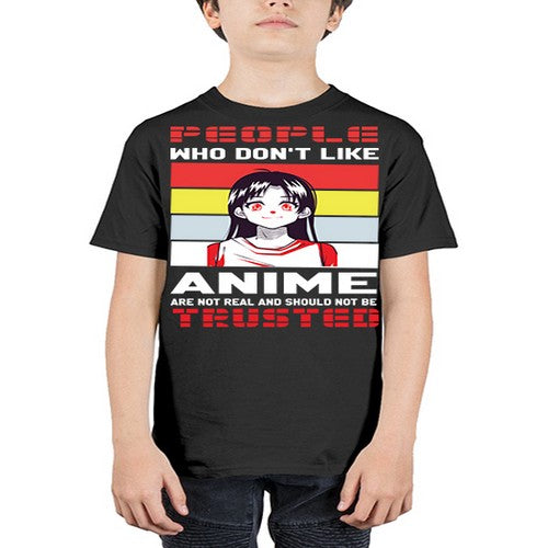 people who dont like anime are not to be trusted273# - anime - Youth Tee Unisex