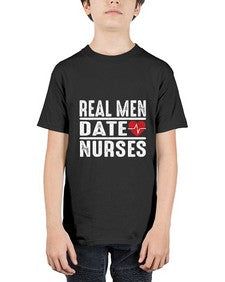 real men date nurses 1348# - nurse - Youth Tee Unisex