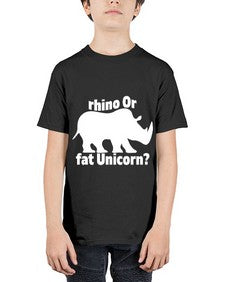 rhino or fat unicorn 376# - unicorn - Youth Tee Unisex