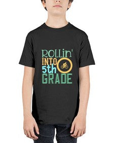 rollin into fifth grade 775# - fifth grade - Youth Tee Unisex