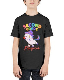 second Grade is Magical Unicorn 821# - second grade - Youth Tee Unisex
