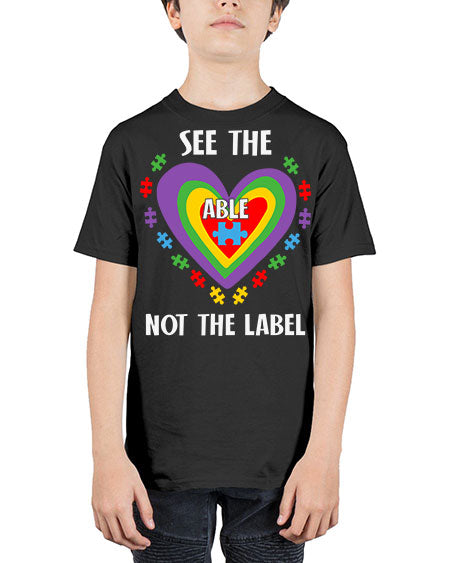 see the able not the 115# - autism - Youth Tee Unisex