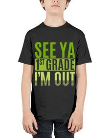 see ya first grade im out 841# - first grade - Youth Tee Unisex